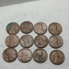 Lincoln Wheat Small Cents Lot 1918-1958 Bronze Circulated Denver Philadelphia