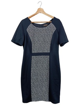 SELECTION BY S.OLIVER Schlauchkleid Damen Kleid Gr. DE 40 blau-hellgrau