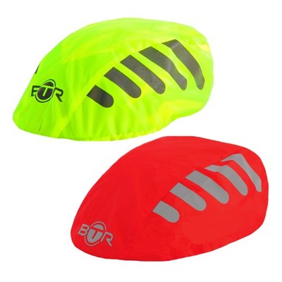 BTR wasserdichte hoch sichtbare reflektierende Fahrradhelmabdeckungen (2er-Pack)