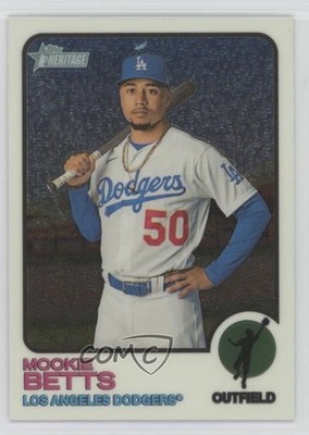 2022 Topps Heritage Chrome /999 Mookie Betts #386 1e90