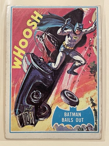 1966 Topps Batman Blue Bat #40B Batman Bails Out! — TAG (grade unconfirmed)