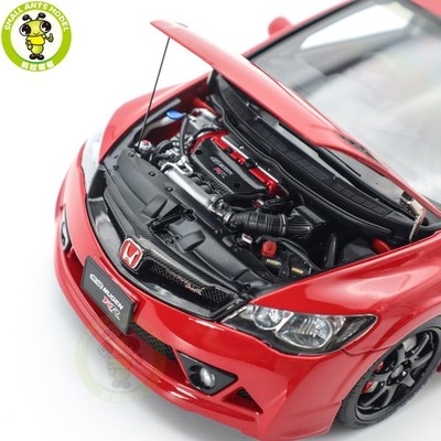 1/18 MOTORHELIX Honda CIVIC Type R FD2 MUGEN RR Milano Red Diecast