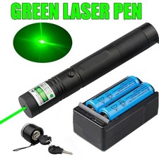 9900Miles Rechargeable Green Laser Pointer Pen Astronomy Visible Beam Lazer New