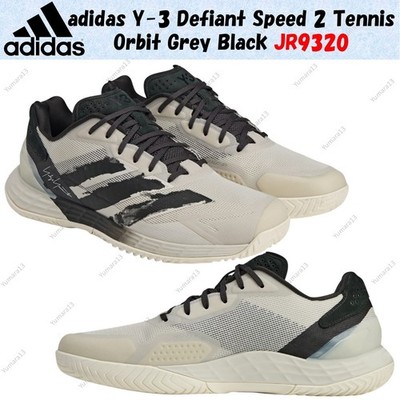 adidas Y-3 Defiant Speed 2 Tennis Orbit Grey Black JR9320 Men's Size