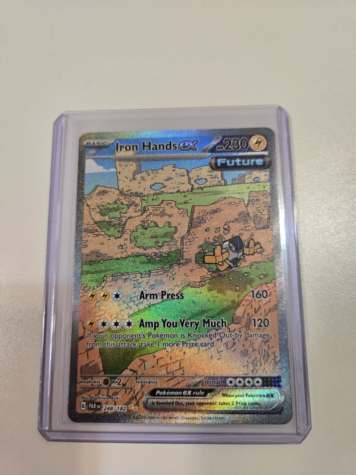 iron hands pokemon card price Iron Hands EX 070/182 - Paradox Rift - Holo Double Rare - Pokemon TCG Card NM