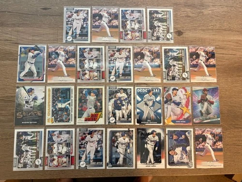 Lot of 25 Shohei Ohtani Baseball Cards w/Inserts