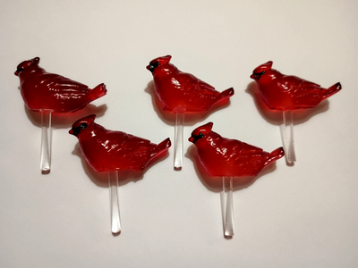 #ad Rare 5 Red Cardinal Lights for Ceramic Christmas Tree Lights Bulbs Star NEW $8.95