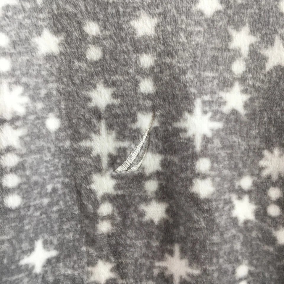 Nautica 睡衣女式 XL 灰色星星印花长袖套衫 V 领新品 — 第 4/4 张图片