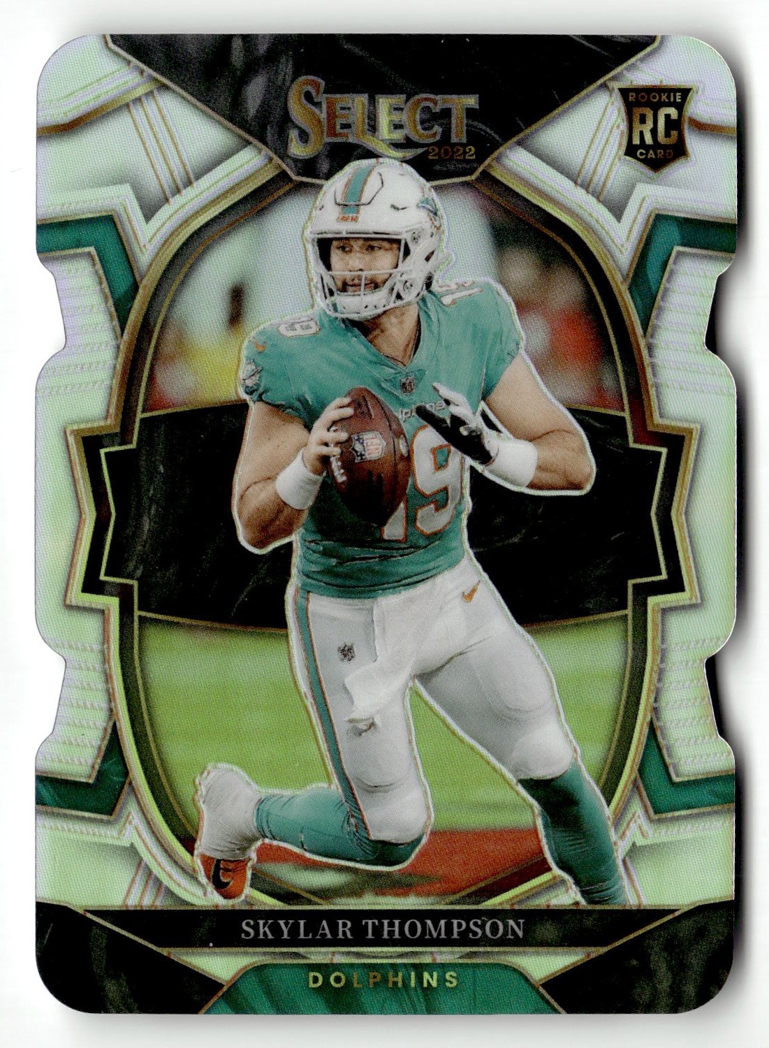 Skylar Thompson #96 2022 Panini Select Silver Prizm Die Cut 5145