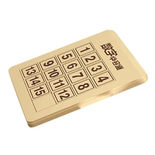 4x4 Magic Cube Number Sliding Klotski Game Cube Puzzle Brain Teaser Toys c