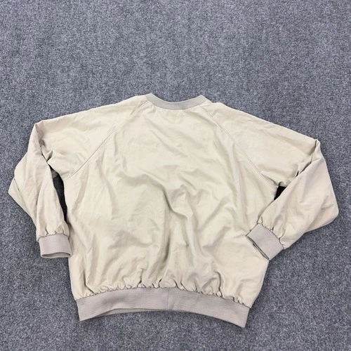 Sunderland Of Scotland Jacket Mens Small Beige Golf Windbreaker V Neck Pullover image 10