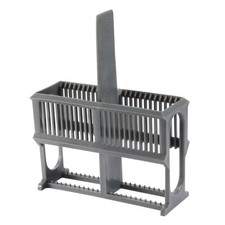 1 x Microscope Slides Rack 24 Positions Polypropylene Staining Rack Gray