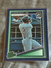 10254 2025 Donruss Baseball Optic Blue Velocity Rated Prospect Cooper Pratt