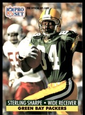 Sterling Sharpe 1991 Pro Set #161 Packers NFL READ FREE SHIPPING AutographDen