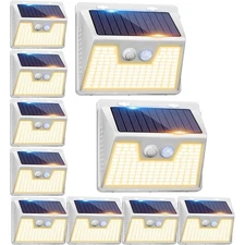 140 LED Solar Motion Sensor Lights Outdoor Waterproof Security Lighting 3 Modes