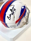Billy Shaw Signed Buffalo Bills Mini Helmet Inscribed "HOF 99" Beckett BAS COA