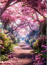 5D Cherry Blossom Diamond Painting Kit 30x40cm DIY Art Decor