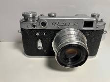 Vintage Soviet FED-2 Rangefinder Camera with Industar-26M 50mm f2.8 Lens USSR