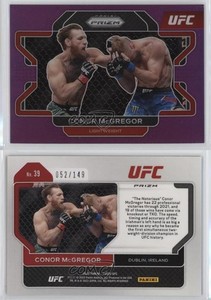 2022 Panini Prizm UFC Purple Prizm /149 Conor McGregor #39