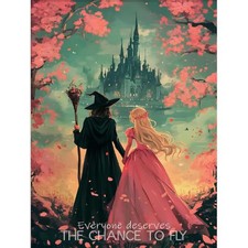 Witch Paint by Numbers Kit for Adults DIY Fantasy Canvas Art 16x20 Inch