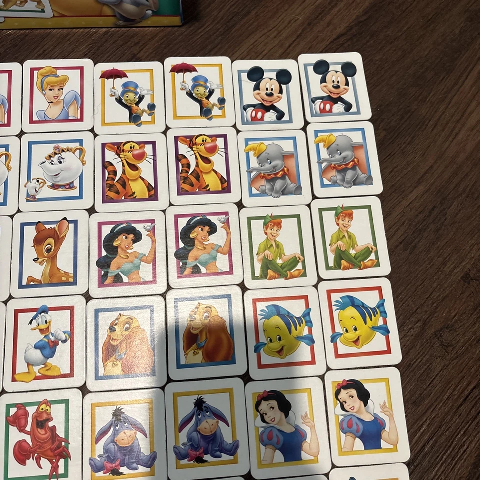 Memory Game The Disney Edition Milton Bradley 2002 Hasbro #41020 COMPLETE - Image 3 of 4