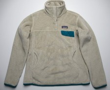 Patagonia 139 Re-Tool Snap-T Fleece Pullover Sweater Beige Womens M
