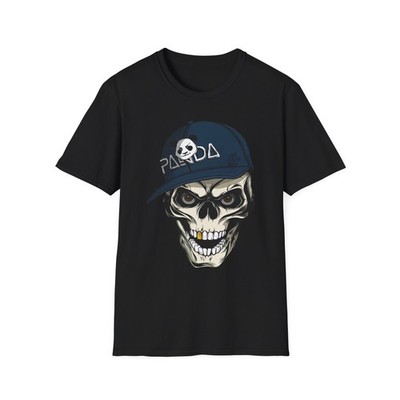 Panda Skull Graphic T-Shirt, Casual Wear, Unique Gift, Streetwear Style