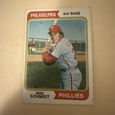 1974 Topps Philadelphia Phillies Mike Schmidt No 283 Baseball Card