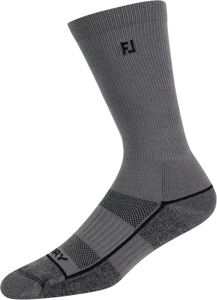 FootJoy Herren ProDry Crew mittelgrau Golfsocken