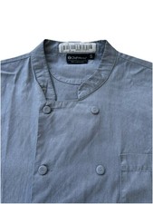 Chef Uniform Gray Mens XL Short Sleeve Chef Works - Kitchen Workwear