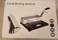 MAKEASY Binding Machine, 21-Hole, 450 Sheets, Comb Binding Machines with 1 Box C