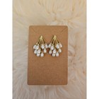 Lot of 3 Elegant Faux Pearl and Gold Fashion Earrings — photo 3