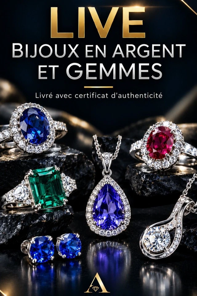 Bijoux en argent et gemmes