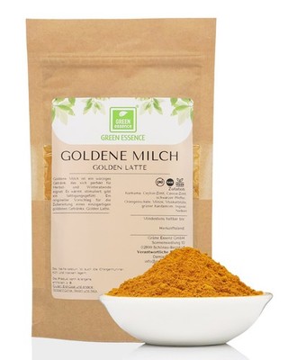 Goldene Milch Golden Latte Pulver ohne Zuckerzusatz - Kurkuma Latte Fertige 