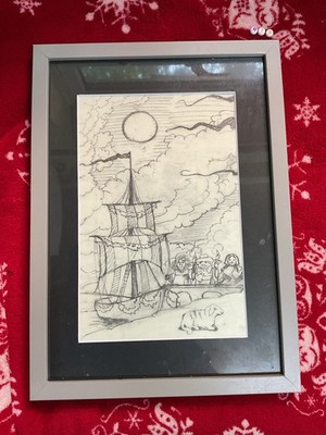 Maurice Sendak, SELTENE GERAHMTE KUNSTDRUCKILLUSTRATION, siehe Rückseite