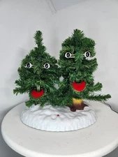 Vintage Woody And Forest Anamatronic Singing Christmas Trees