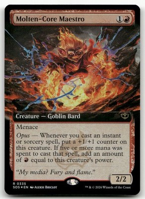 Molten-Core Maestro (Extended Art) #335 (Foil) NM Secrets of Strixhaven