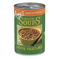 Soupe Bio Lentilles Légumes 14,5 Oz (Caisse De 12) Par Amys