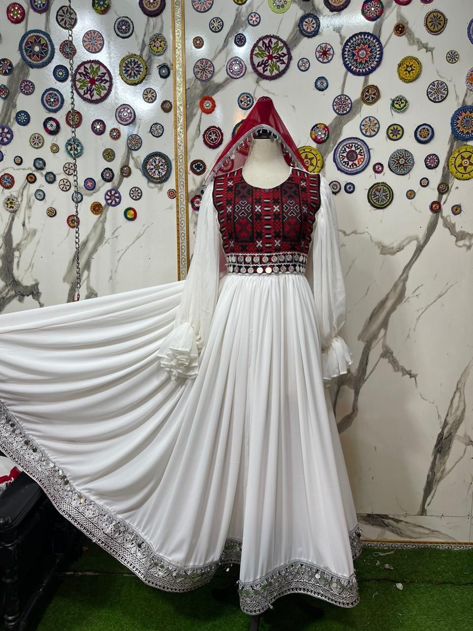 Afghan long kochi nikkah dress for women.Afghan party and wedding dress