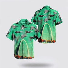 US Navy Grumman F 14 Tomcat Independence Day Gateway Arch Hawaiian Shirt 8211 Gi