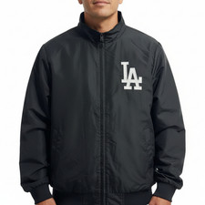Los Angeles Dodgers Zip Windbreaker with Left Chest Team Logo