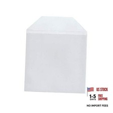 100 Pieces Clear Transparent CPP Plastic CD DVD Sleeves Envelope Holder, 100