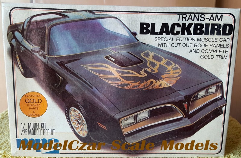 1977 PONTIAC 'BLACKBIRD' T/A 1/25 MPC #1-0777 MODEL KIT, OPEN BOX W/BAGGED PARTS