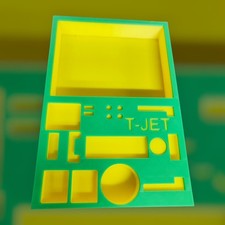 Tjet Tear Down Tray Green And Yellow