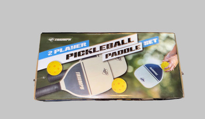 Triumph 2 Player Pickleball Paddle Set 2 Competition Size Paddles 2 Pickleballs