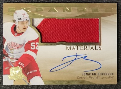2022-23 UD THE CUP #ER-JB JONATHAN BERGGREN EXPANDED MATERIALS ROOKIE PATCH 2/49