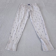 Polo Ralph Lauren Pajama Pants Mens Small Gray All Over Pony Logo Cotton Jogger