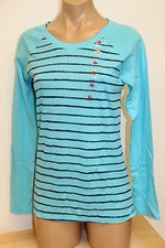 NWT Jenni by Jennifer Moore Sleepwear PJ Shirt Top Turquoise