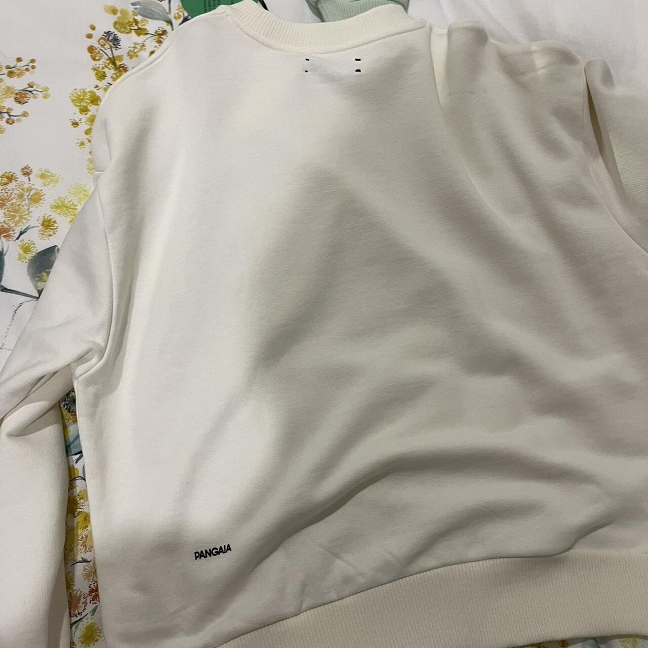 Pangaia lightweight recycled cotton sweatshirt off white size XS image 4