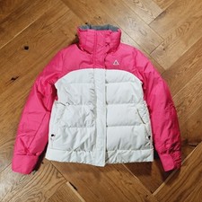Nike Acg Ski Jacket Down Puffer Coat 550 Medium White Pink Womens